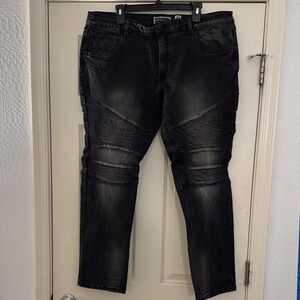 INC International Concepts Men's Washed Black Slim Jeans